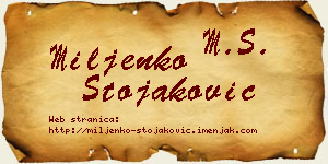 Miljenko Stojaković vizit kartica